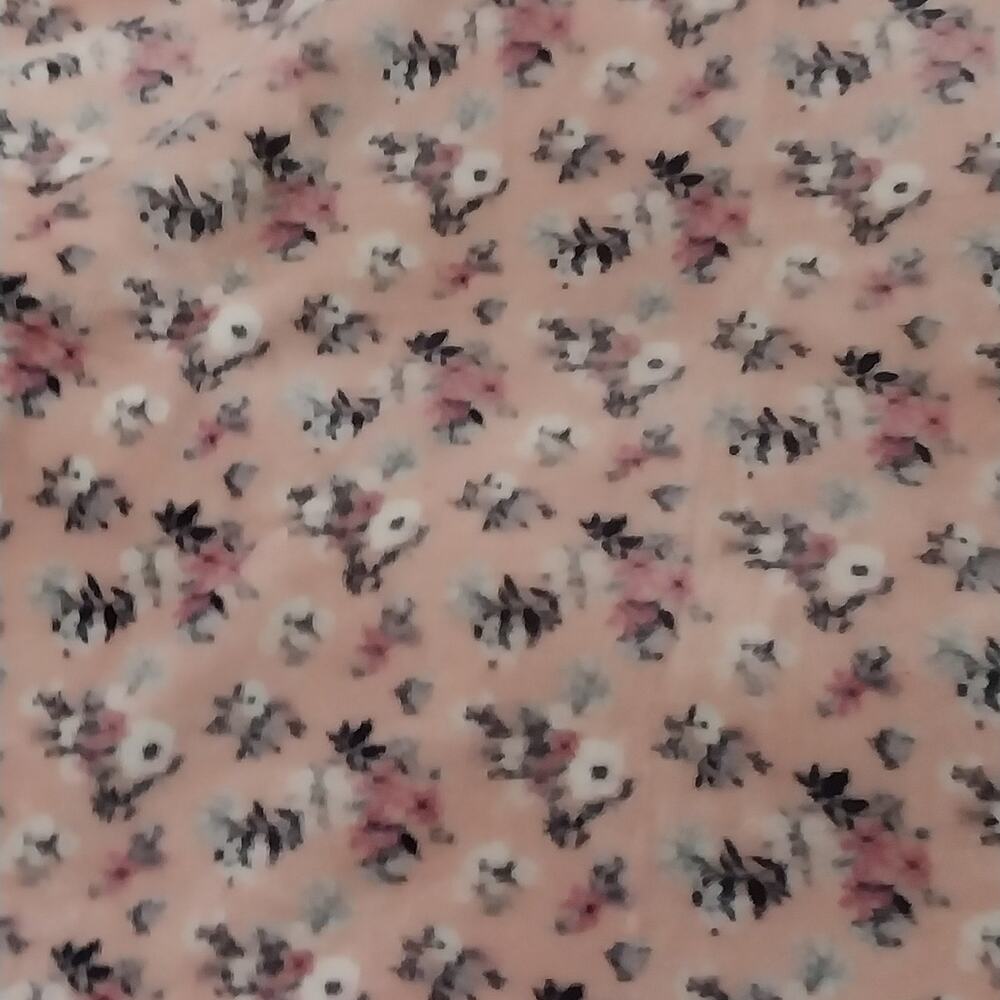Ava Olivia Pink Floral Plush Baby blanket